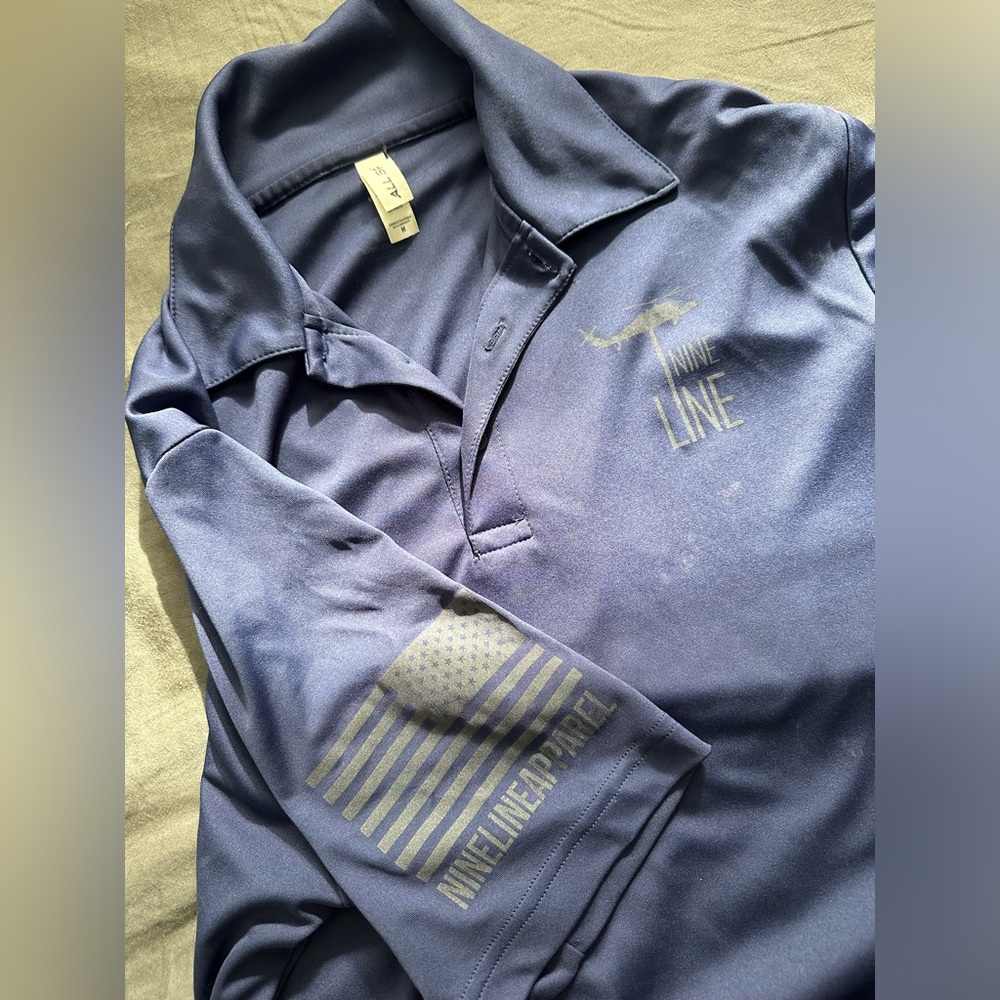 NineLine Apparel polo shirt; size medium